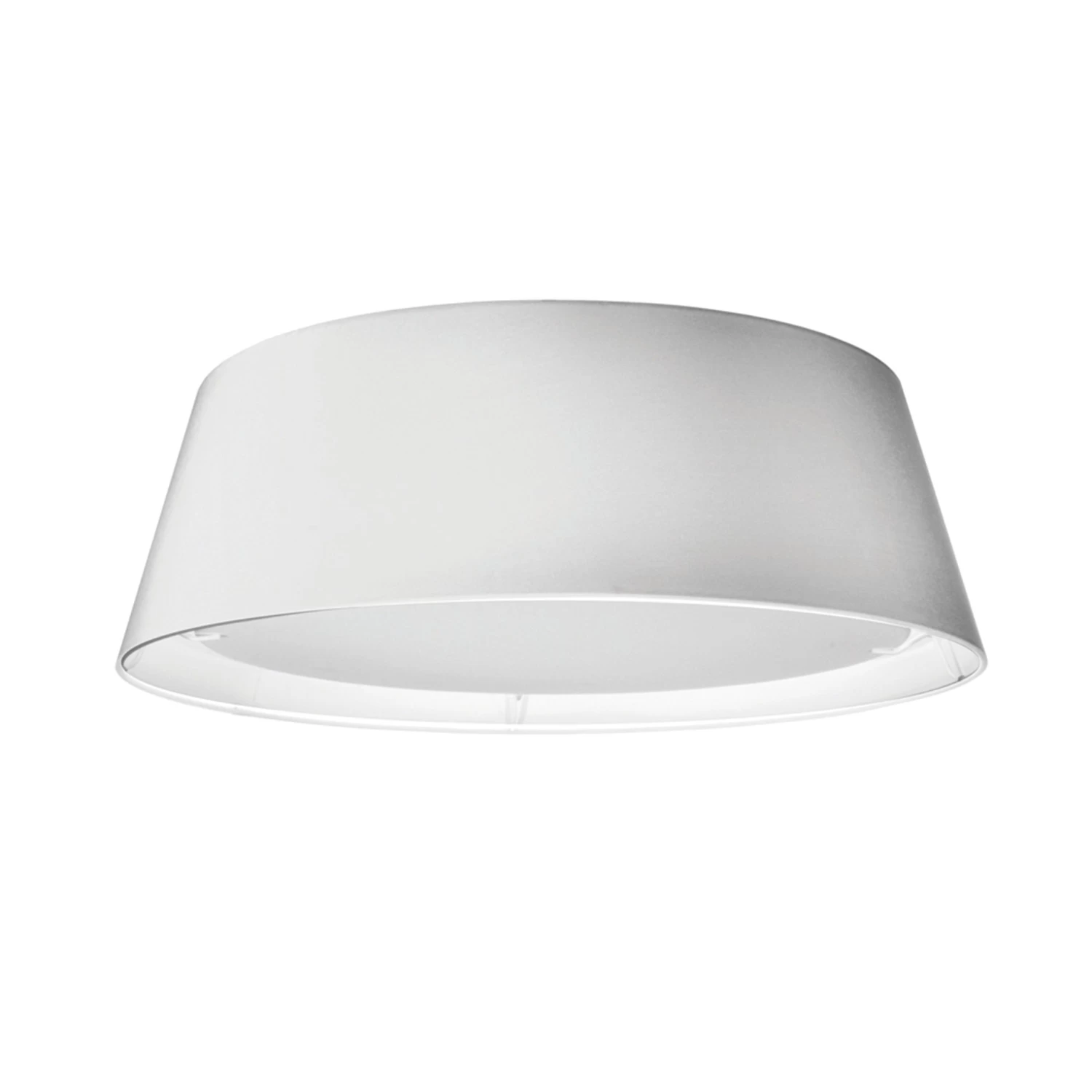 Dainolite LED Flush Mount, Tapered Drum Shade, White