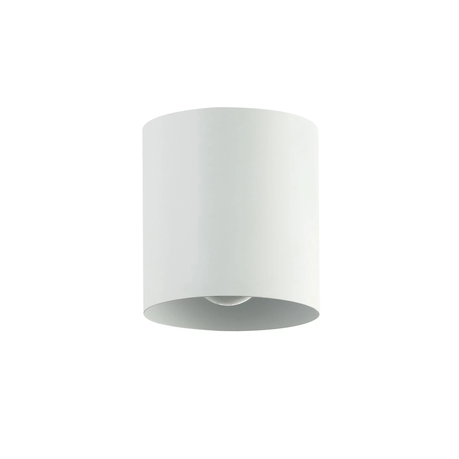 Dainolite 1 Light Flush Mount, Matte White