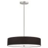 Dainolite 4 Light Incandescent Pendant Satin Chrome With Black Shade