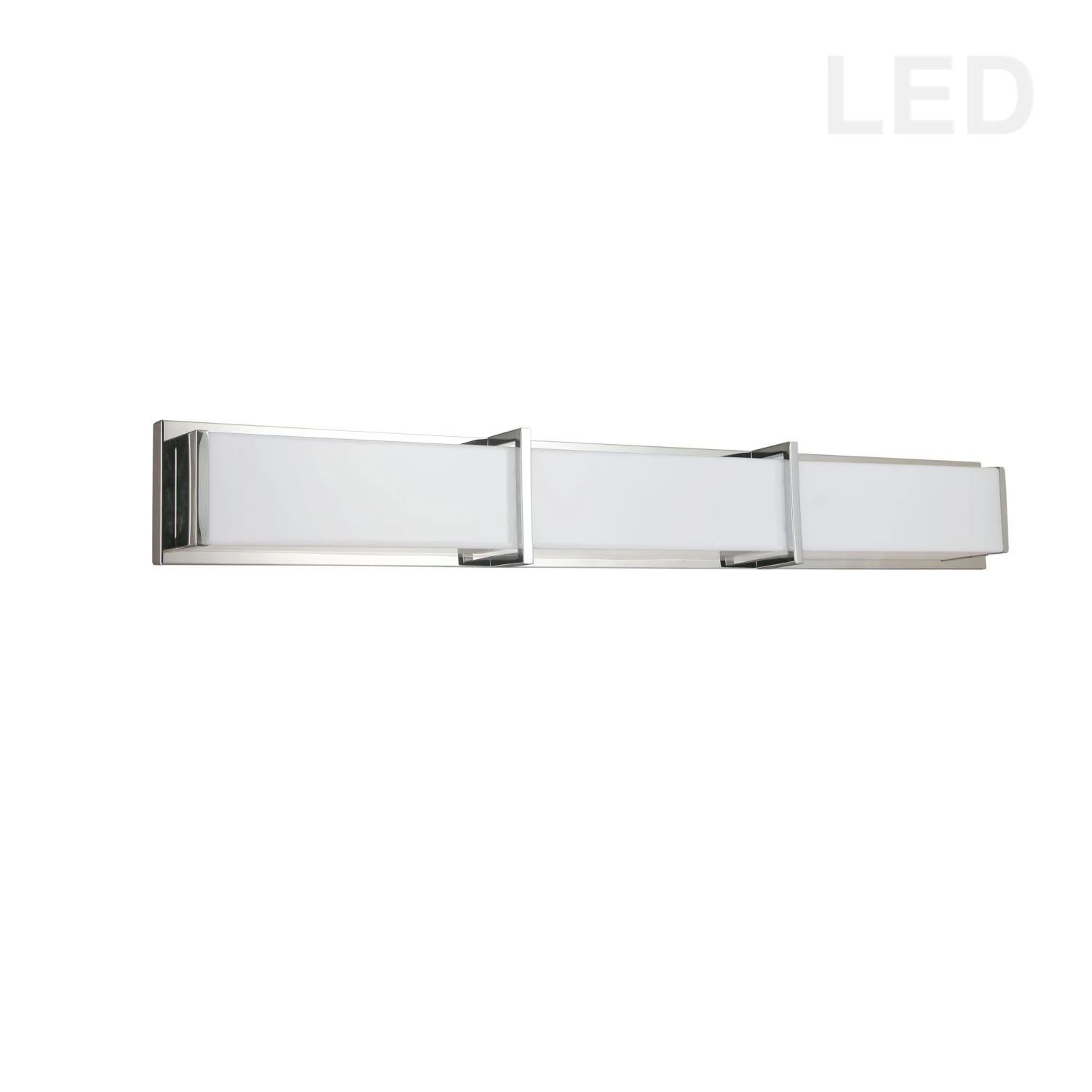 Dainolite 50W Polished Chrome Vanity Light W/ White Acrylic Diffuser