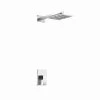 Kube Bath Aqua Piazza Shower Set With 12" Square Rain Shower Head - WR3001V