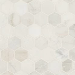 MSI Arabescato Venato White Hexagon Tile