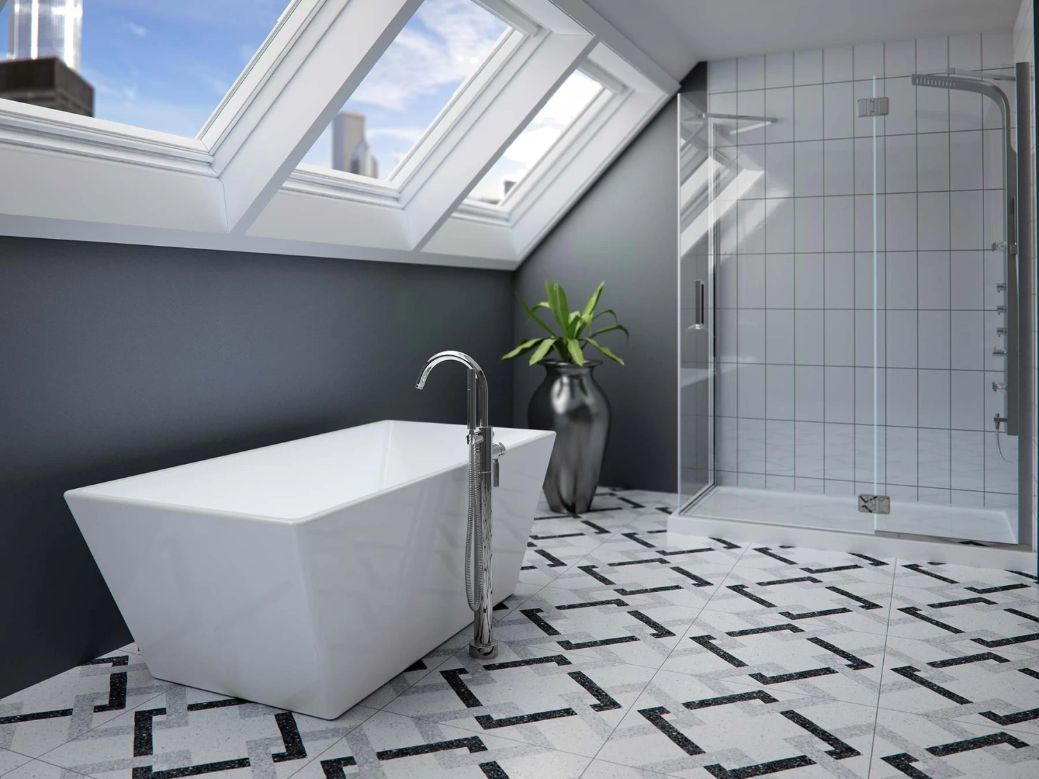 Produits Neptune Rouge Prague F1 Bath 60"