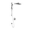 Kalia GRAFIKTCD1 PREMIA (Valve Not Included) AQUATONIK T/P Coaxial Shower System With Wall Arm- Chrome/Black