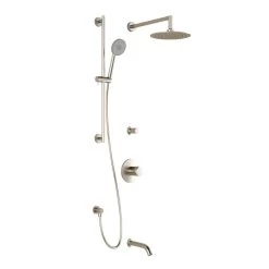 Kalia CITÉ TD3 AQUATONIK T/P Shower System With Wall Arm- Brushed Nickel PVD