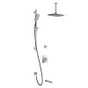 Kalia GRAFIK TD3 PREMIA AQUATONIK T/P Shower System Vertical Ceiling Arm- Chrome/Black