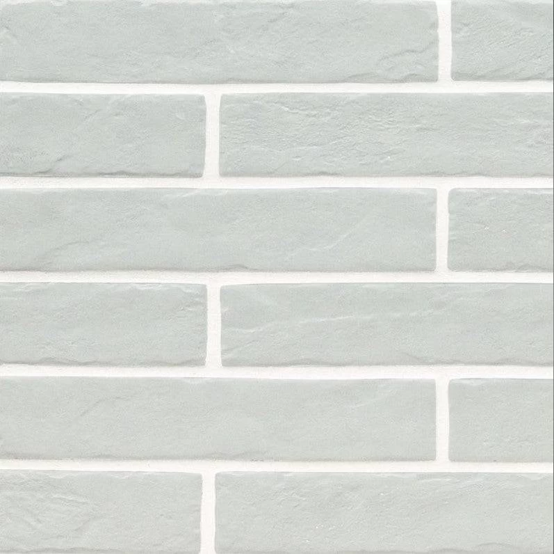 MSI Brickstone Fog Brick Wall Tile 2" X 10" 8mm