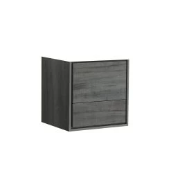 Kube Bath De Lusso 24″ Wall Mount / Wall Hung Modern Bathroom Vanity With 2 Drawers Countertop Not Included