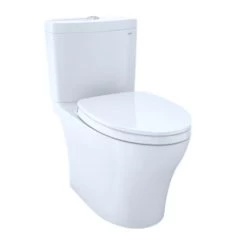 Toto Aquia IV Toilet - 1.28 GPF & 0.9 GPF, Elongated Bowl - Washlet+ Connection - New MS446124CEMGN