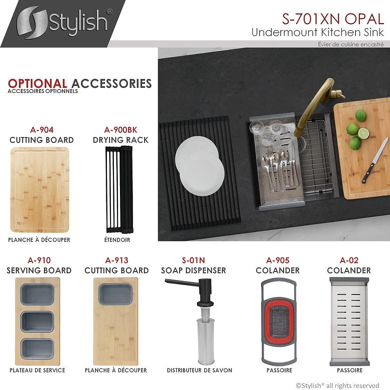 Stylish 32" X 18" Graphite Black Double Bowl Undermount Stainless Steel Kitchen Sink With Grids And Basket Strainers Opal - Image 9