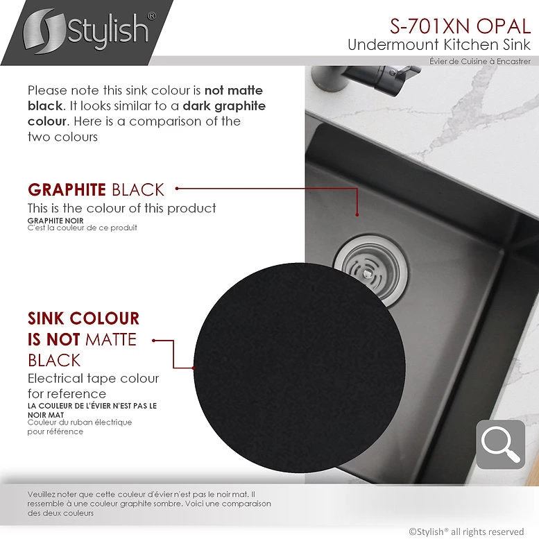 Stylish 32" X 18" Graphite Black Double Bowl Undermount Stainless Steel Kitchen Sink With Grids And Basket Strainers Opal - Image 13