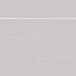 MSI Gray Glossy Subway Tile 3x6