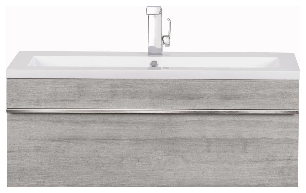 Cutler Trough Wall Mount Modern Bathroom Vanity - Image 9