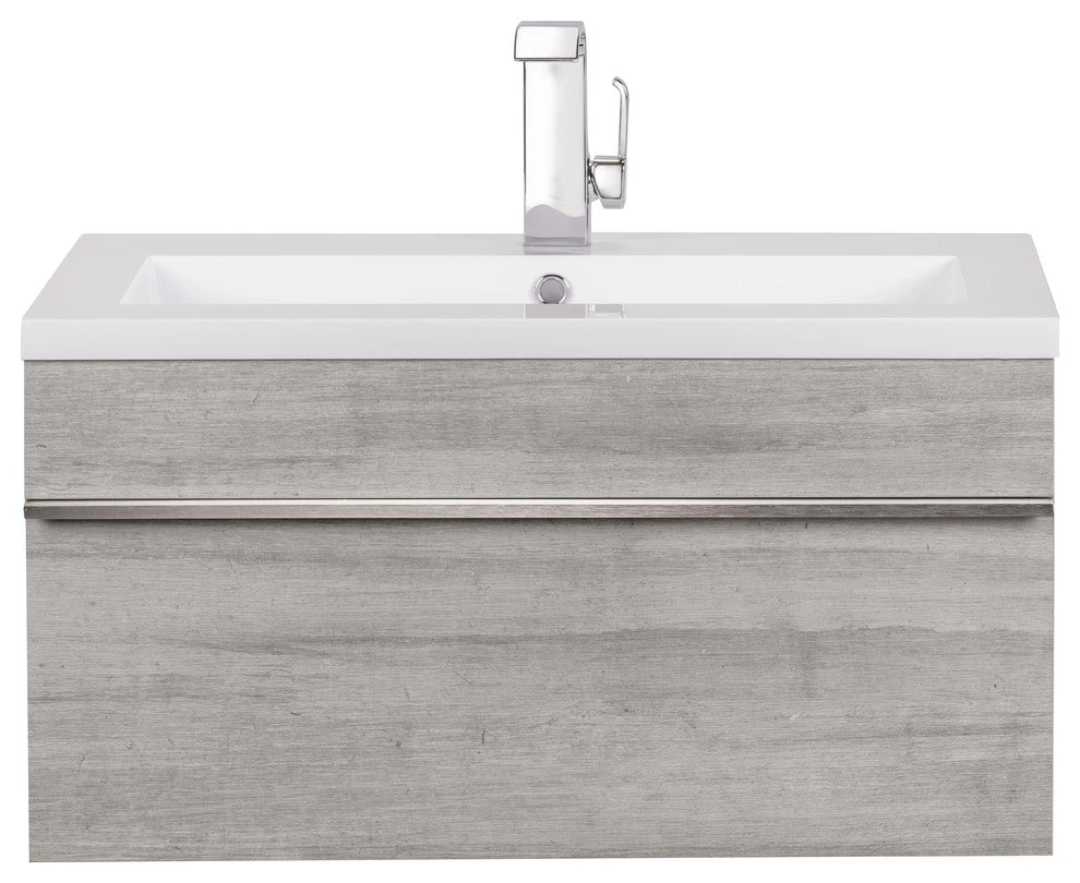 Cutler Trough Wall Mount Modern Bathroom Vanity - Image 8