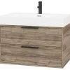 Cutler Savoy 2-Drawer Single Vanity - Chiffon