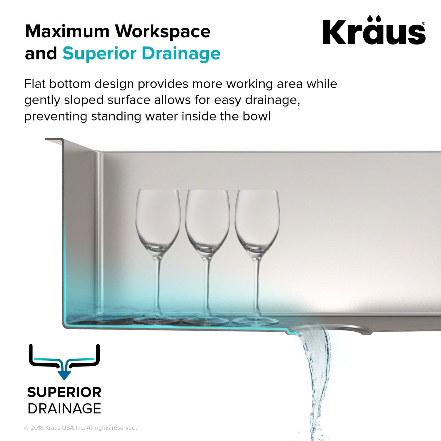 Kraus Standart PRO 32.75" X 19" Undermount 16 Gauge Stainless Steel 60/40 Double Bowl Kitchen Sink - Image 9
