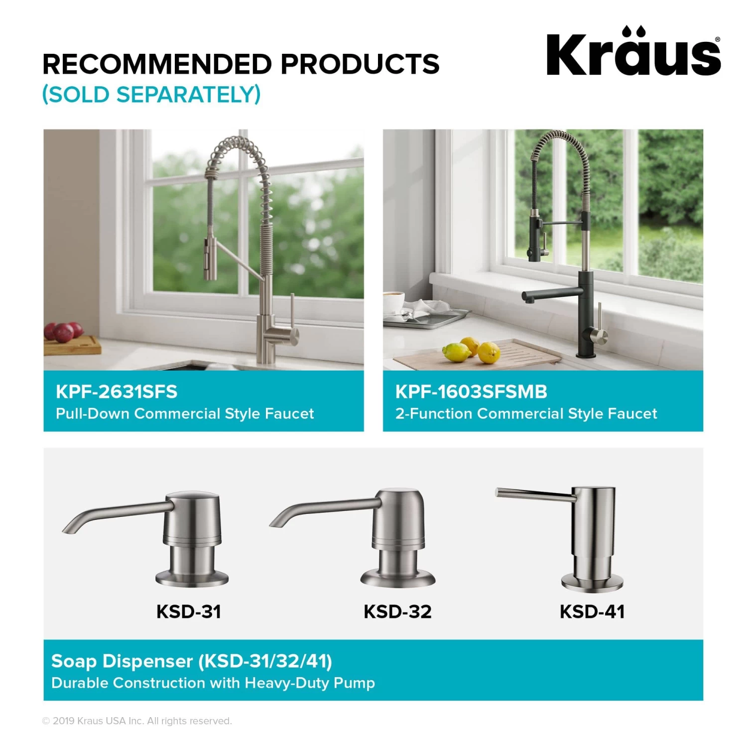 Kraus Kore Workstation 33" X 19" Undermount 16 Gauge Stainless Steel 50/50 Double Bowl Kitchen Sink - Image 11