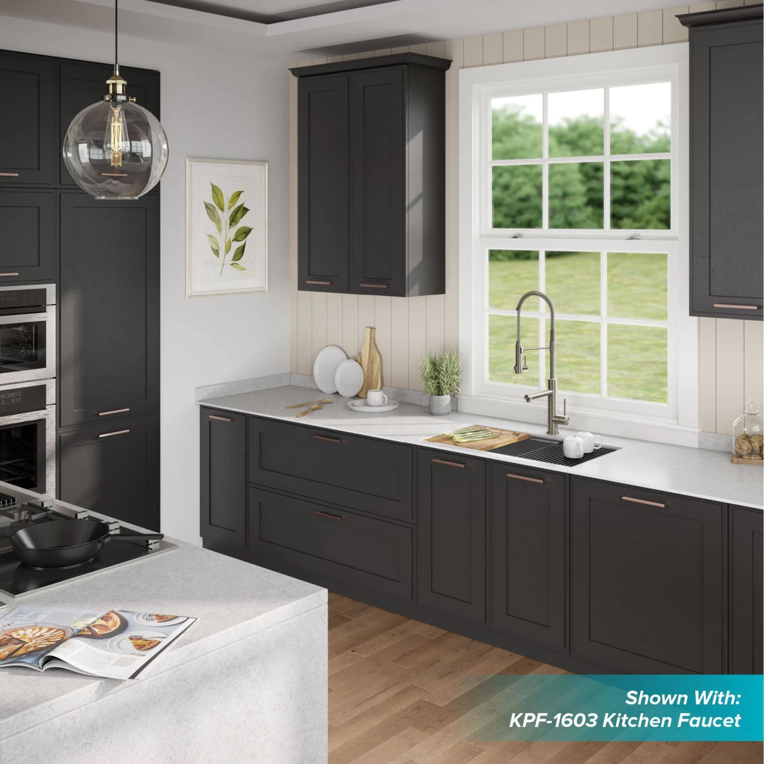 Kraus Kore Workstation 33" X 19" Undermount 16 Gauge Stainless Steel 50/50 Double Bowl Kitchen Sink - Image 3