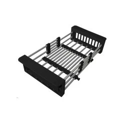 Stylish Adjustable Over The Sink Stainless Steel Dish Or Vegetable Drainer Basket