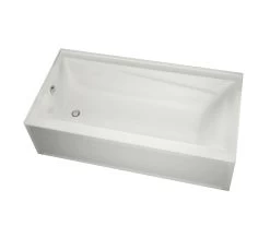 Maax Exhibit 6030 IFS AFR Acrylic Alcove Left-Hand Drain Bathtub In White