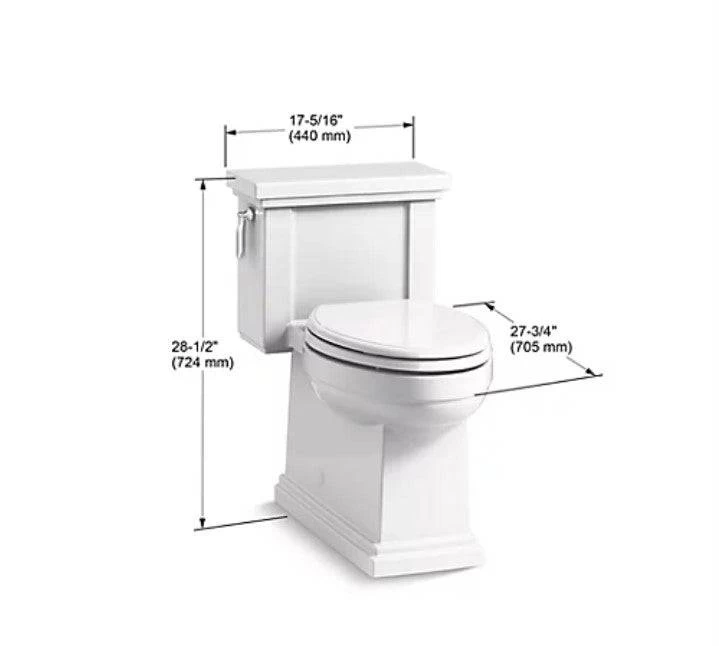 Kohler Tresham Comfort Height One-Piece Compact Elongated 1.28 Gpf Chair Height Toilet With Quiet-Close Seat - Image 9