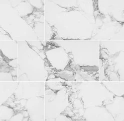 MSI Pietra Statuario Polished Porcelain Tile 12" X 24"
