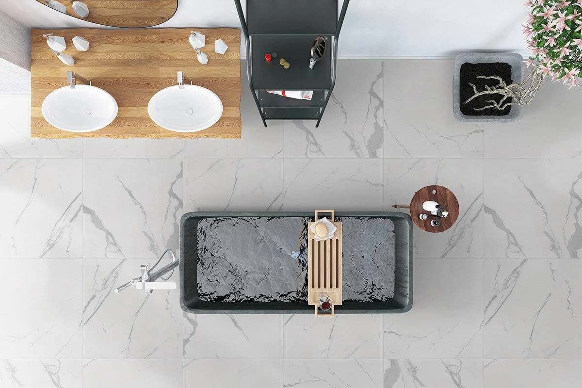 MSI Eden Statuary Porcelain Tile Polished 24" X 24" - Image 3