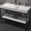 Slik Portfolio - Slik Stone Floor Sink Support Solid Surface